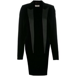 Saint Laurent �T�����[���� ���f�B�[�X �u���U�[�E�W���P�b�g 484550Y525R1000 Outerwear Saint Laurent BLACK FR36 �y���������E�֐ō��z