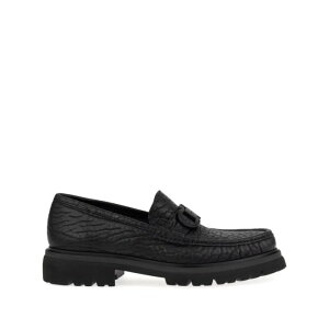 FERRAGAMO tFK fB[X [t@[ 0282497888783E Ferragamo Flat shoes Black Blacks and greys 51/2 71/2 81/2 10 6 8 9 yE֐ōz