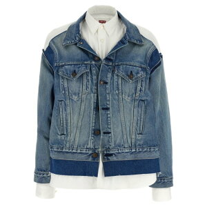 JUNYA WATANABE �W������ ���^�i�x ���f�B�[�X �J�W���A���W���P�b�g JOJ2091 Junya Watanabe x Levi's(R) shirt denim jacket Multicolor M S XS �y���������E�֐ō��z