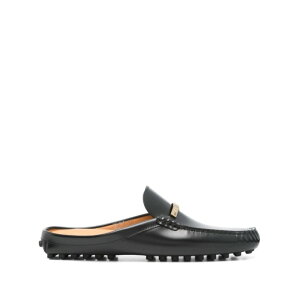 Tod's �g�b�Y ���f�B�[�X �T���_�� XXW22L0IY70U18B999 BRANDED METAL BAR LEATHER GOMMINO MULES B999 371/2 381/2 391/2 38.5 38 37.5 37 36.5 36 40 39 �y���������E�֐ō��z
