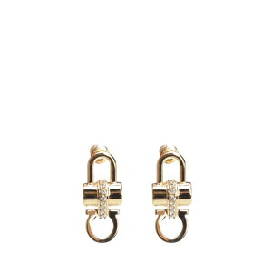 yyVubNtCf[ő80%OFF+P2{~zFERRAGAMO tFK fB[X sAXECO 760878785437001 Crystal embellished padlock earrings Gold IT0 yE֐ōz