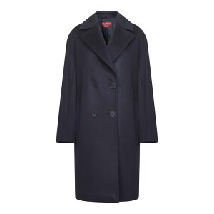 Max Mara Studio �}�b�N�X�}�[�� �X�e���f�B�I ���f�B�[�X �R�[�g 2526016142600AGENDA010 Max Mara Studio Coats Blue Blue and green 36 38 40 42 44 �y���������E�֐ō��z
