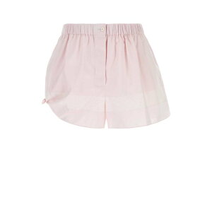 Prada �v���_ ���f�B�[�X �V���[�g�p���c P226IRSOOO14ZQF0E18 Pastel pink cotton shorts Pink 38 40 �y���������E�֐ō��z