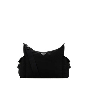 Prada �v���_ �����Y �n���h�o�b�O�E�V�����_�[�o�b�O 2VH2042DW3F0002 Black Re-Nylon Prada Explore shopping bag Black onesize �y���������E�֐ō��z