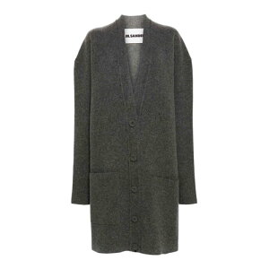 Jil Sander �W���T���_�[ ���f�B�[�X �j�b�g�E�Z�[�^�[�E�J�[�f�B�K�� J02HP0025J14509069 Oversized Cardigan Grey M S �y���������E�֐ō��z