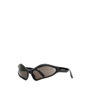 Balenciaga oVAK Y TOXEACEFA 768054T00071000 Black acetate Fennec Oval sunglasses Black onesize yE֐ōz