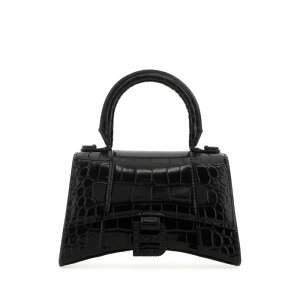 Balenciaga �o�����V�A�K ���f�B�[�X �n���h�o�b�O�E�V�����_�[�o�b�O 5928332UDF71000 Black leather XS Hourglass handbag Black onesize �y���������E�֐ō��z
