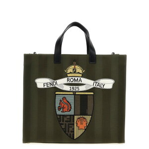 FENDI �t�F���f�B �����Y �g�[�g�o�b�O 7VA390AU4TF1RZ8 'Fendi Club' shopping bag Green onesize IT0 �y���������E�֐ō��z