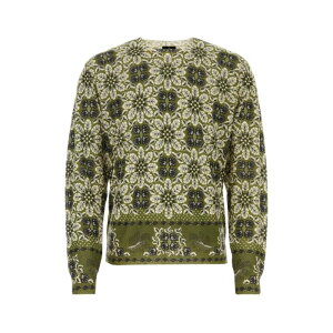 ETRO Gg Y jbgEZ[^[EJ[fBK MRKF0003AK283X0890 Printed silk blend sweater Floral L M XL S yE֐ōz