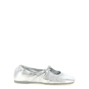 LOEWE ���G�x ���f�B�[�X �t���b�g�V���[�Y LLPF466X011160 'Pebble Soft' ballet flats Silver EU34 EU35 EU36 EU37 EU38 EU39 EU40 EU41 EU42 36 37 38 39 40 �y���������E�֐ō��z
