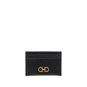 yyVC[OXӍՍő80%OFF+P2{~zFERRAGAMO tFK fB[X zEJ[hP[X 2200070742164NERO GOLD GANCINI HAMMERED LEATHER CARD HOLDER NERO onesize yE֐ōz