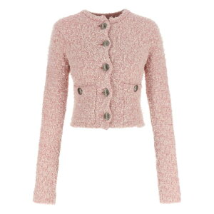 Balenciaga �o�����V�A�K ���f�B�[�X �j�b�g�E�Z�[�^�[�E�J�[�f�B�K�� 793604T33285000 Cropped tweed cardigan Pink L M S �y���������E�֐ō��z