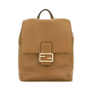 FENDI �t�F���f�B ���f�B�[�X �o�b�N�p�b�N 8BZ057AYJ1F19P8 Camel leather backpack Camel onesize �y���������E�֐ō��z