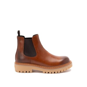 Prada �v���_ �����Y �u�[�c 2TE211070FG000F0046 Leather Ankle Boots Brown 9 8.5 8 7.5 7 6 10 �y���������E�֐ō��z