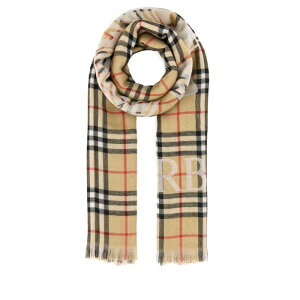 Burberry o[o[ fB[X XJ[tE}t[ 8105913A2021 Embroidered wool scarf Checked onesize yE֐ōz