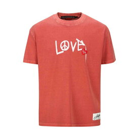 アンダーソン ベル Andersson Bell Red Cotton Jersey Love T-Shirt ATB1252URED Men Tシャツ・カットソー Red XL M 【送料無料・関税込】