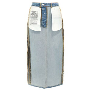 VETEMENTS ���F�g���� ���f�B�[�X �X�J�[�g WA65SK870NLIGHTBLUE 'Inside-Out' skirt Light Blue S M XS �y���������E�֐ō��z