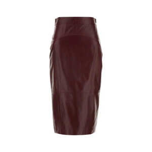 Max Mara Studio マックスマーラ ステュディオ レディース スカート 2526406011600001 Burgundy leather Taiga skirt Burgundy 36 38 40 42 44 46 48 【送料無料・関税込】