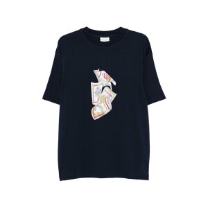 Drole De Monsieur �h���[���h���b�V�� �����Y T�V���c�E�J�b�g�\�[ KTS311CO002NY DROLE DE MONSIEUR T-shirts and Polos Blue Blue and green L M S XL �y���������E�֐ō��z