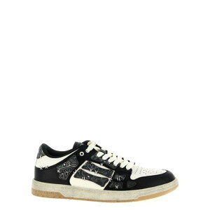 AMIRI �A�~�� �����Y �X�j�[�J�[ AMFOSR1140BLACK 'Bandana Skel Top Low' sneakers Black 40 41 42 43 44 45 46 47 38 �y���������E�֐ō��z