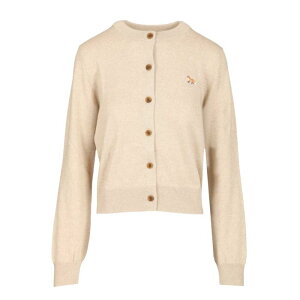 Maison Kitsune ] Lcl fB[X jbgEZ[^[EJ[fBK PW00502KT1181H218 Merino wool cardigan Beige L M S XS 3XL 4XL 5XL XL 2XL 2XS yE֐ōz