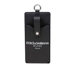 Dolce & Gabbana �h���`�F�K�b�o�[�i �����Y �e�b�N�A�C�e�� BP3345A6E4880999 Dolce & Gabbana Cellular Leather holder Black onesize �y���������E�֐ō��z