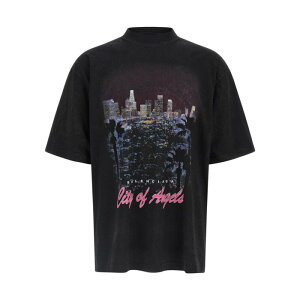 Balenciaga �o�����V�A�K �����Y T�V���c�E�J�b�g�\�[ 764235TSVR21041 'City Of Angels' T-shirt Black L M S XL XS �y���������E�֐ō��z