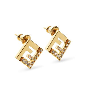 yyVubNtCf[ő80%OFF+P2{~zFENDI tFfB fB[X sAXECO 8AL294ATEPF089U FOREVER EARRINGS IN GOLDEN METAL AND CRYSTALS Metallic onesize yE֐ōz