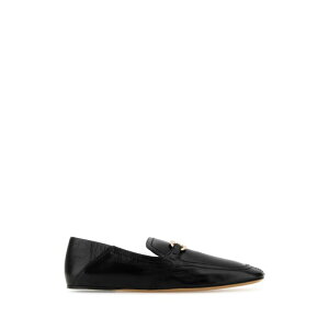 FERRAGAMO tFK fB[X [t@[ 01H9327730881CNERO Black leather Elaine loafers Black 4.5 5 5.5 6 6.5 7 7.5 8 8.5 9.5 yE֐ōz