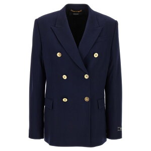 yyVX[p[Z[ ő80%OFF+P2{~zVERSACE FT[`F fB[X uU[EWPbg 10134631A046491UI20 Double-breasted blazer Blue IT40 IT42 IT44 IT46 44 42 38 40 yE֐ōz