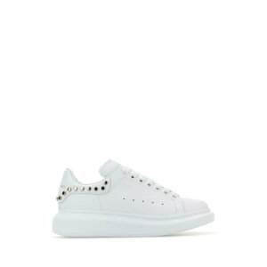Alexander McQUEEN �A���L�T���_�[�E�}�b�N�C�[�� ���f�B�[�X �X�j�[�J�[ 836991WIAGM9083 White leather sneakers with white leather heel White 371/2 381/2 391/2 36 37 38 39 40 35.5 36.5 37.5 38.5 39.5 �y���������E�֐ō��z
