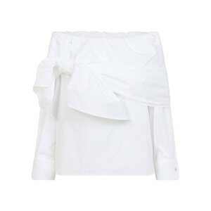 Max Mara �}�b�N�X�}�[�� ���f�B�[�X �V���c�E�u���E�X 2611111121600001 001 BIANCO OTTICO 38 40 42 �y���������E�֐ō��z