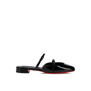 Christian Louboutin �N���X�`���� ���u�^�� ���f�B�[�X �T���_�� 1260579B439 JANE NINA MULES IN PATENT CALFSKIN Black 361/2 371/2 381/2 IT36 IT37 IT38 IT39 36 37 38 39 40 34 �y���������E�֐ō��z
