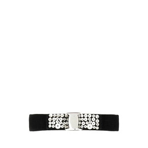 FERRAGAMO tFK fB[X wbhANZT[ 347582713035347582713035NERCRYPLD Black fabric hair clip Black onesize yE֐ōz