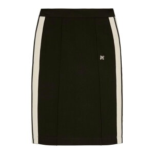 Palm Angels �p�[���G���W�F���X ���f�B�[�X �X�J�[�g PWCC081F24FAB0021003 Midi skirt Black 44 38 40 �y���������E�֐ō��z