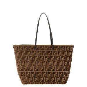FENDI �t�F���f�B ���f�B�[�X �g�[�g�o�b�O 8BH425AT14F0L1B 'Roll Large' reversible shopping bag Brown onesize IT0 �y���������E�֐ō��z