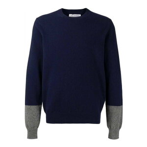 Comme Des Garcons �R���f�M�����\�� �����Y �j�b�g�E�Z�[�^�[�E�J�[�f�B�K�� FZN112PER2 Colour-block crew neck sweater Grey M XL L �y���������E�֐ō��z
