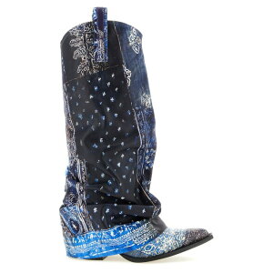 R13 �A�[���T�[�e�B�[�� ���f�B�[�X �u�[�c R13S0107S261ABLUEBANDANA 'Mid Cowboy' boots Blue 37 38 39 �y���������E�֐ō��z