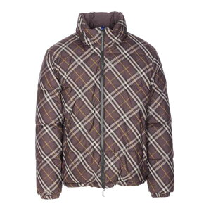 yyVX[p[Z[ ő80%OFF+P2{~zBurberry o[o[ Y _EWPbgER[g 8115565 Brown Snowdown Check Down Jacket Brown XL M yE֐ōz
