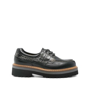WOOLRICH �E�[�����b�` ���f�B�[�X ���[�X�A�b�v WFW252590BJ0AJ Woolrich Flat shoes Black Blacks and greys 381/2 371/2 36 37 38 39 40 38.5 �y���������E�֐ō��z