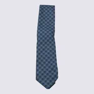 ZEGNA [jA Y lN^C Z2D04TA21P8BL3 ZEGNA Ties Blue Blue and green onesize yE֐ōz