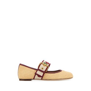Valentino Garavani ���@�����e�B�m ���f�B�[�X �t���b�g�V���[�Y 8W2S0NV3QKR9PW Raffia Bribri ballerinas Beige o Tan 37 38 39 40 36 36.5 37.5 38.5 39.5 40.5 41 42 �y���������E�֐ō��z