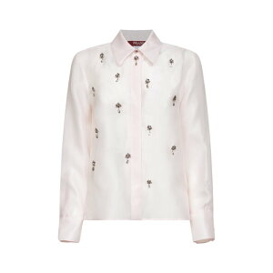 Max Mara Studio �}�b�N�X�}�[�� �X�e���f�B�I ���f�B�[�X �V���c�E�u���E�X 2616261013600MSEAGI009 Max Mara Studio Shirts Pink Light and natural 40 42 44 46 �y���������E�֐ō��z