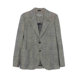 CIRCOLO 1901 チルコロ1901 メンズ ブレザー・ジャケット CN5022LAVAGLAVAGNA Blazer With Buttons Grey 54 56 48 50 【送料無料・関税込】