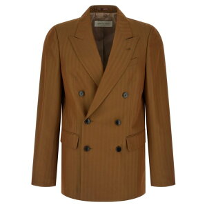 Dries Van Noten �h���X���@���m�b�e�� �����Y �u���U�[�E�W���P�b�g 2610204253121712 'Barry' blazer Brown FR48 FR50 FR52 IT48 IT50 IT52 �y���������E�֐ō��z