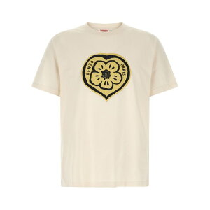 KENZO �P���]�[ �����Y T�V���c�E�J�b�g�\�[ FG55TS2074SO03 'KENZO Boke Heart' T-shirt Beige L M S XL 2XL 3XL 4XL 5XL XS 2XS �y���������E�֐ō��z