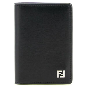 FENDI �t�F���f�B �����Y ���z�E�J�[�h�P�[�X 7M0349AVV6F0GXN 'Squared FF' card holder Black onesize �y���������E�֐ō��z