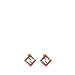 FENDI �t�F���f�B ���f�B�[�X �s�A�X�E�C�������O 8AL294TL9F1UXX FF earrings with enamel Red onesize IT0 �y���������E�֐ō��z