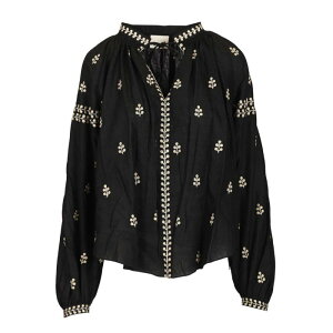 Isabel Marant �C�U�x�� �}���� ���f�B�[�X �V���c�E�u���E�X 26PHT0826FAD1J12I01BK rodis blouse in embroidered tussar silk Black FR30 FR32 FR34 FR36 FR38 FR40 FR42 FR44 FR46 FR48 FR50 FR52 FR54 FR56 FR58 36 38 34 �y���������E�֐�