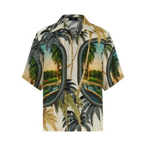 AMIRI �A�~�� �����Y �V���c�E�u���E�X AMSTCA1162MULTI 'Paradise Bowling' shirt Multicolor M S L XL 2XL �y���������E�֐ō��z